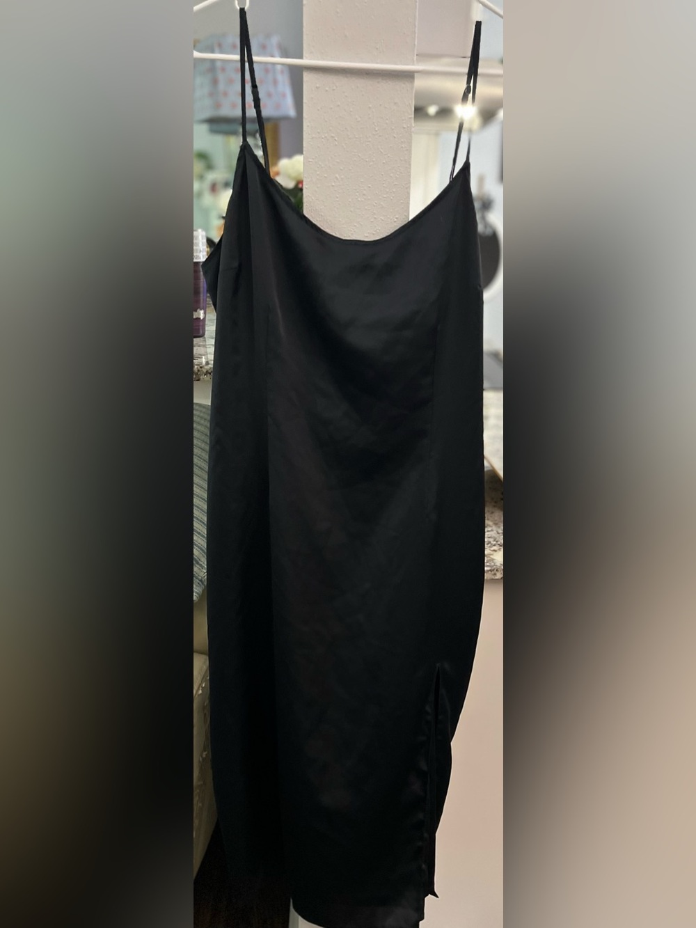 Abercrombie & Fitch Black Maxi Slip Skirt Dress